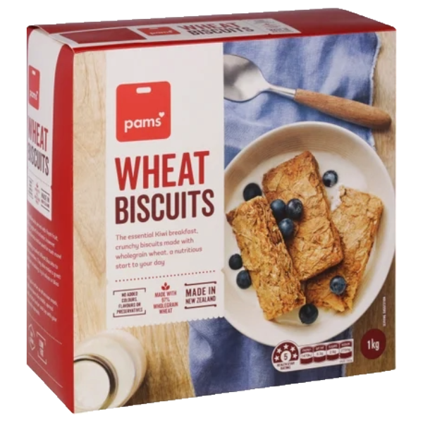 Pams Wheat Biscuits (8 x 1KG)