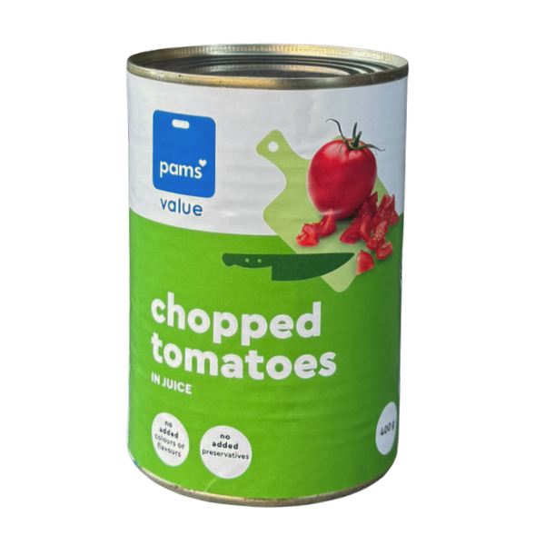 Value Tomatoes Chopped in Juice (12 x 400G)