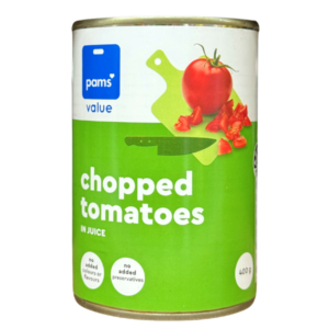 Value Tomatoes Chopped in Juice (12 x 400G)