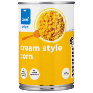 Value Whole Cream Style Corn (24 x 410G)