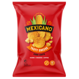 Mexicano Corn Chips Tasty Cheese (14 x 170G)