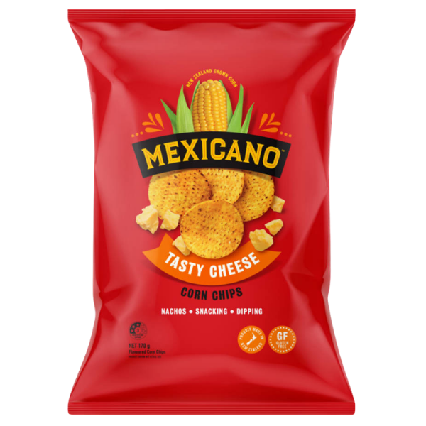 Mexicano Corn Chips Tasty Cheese (14 x 170G)