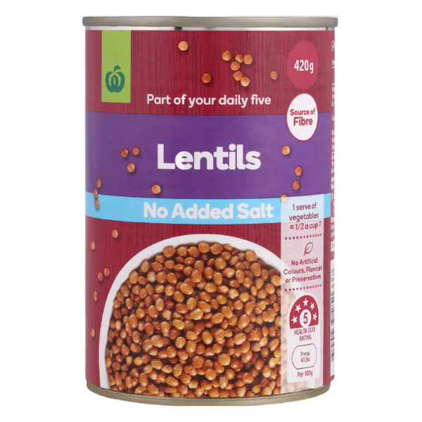 WW Lentils No Added Salt (12 x 420G)